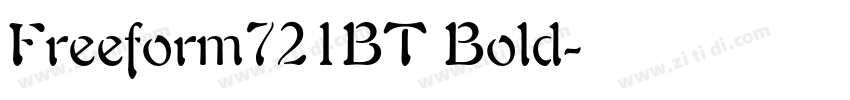 Freeform721BT Bold字体转换